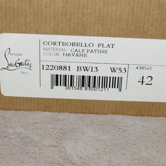 Christian Louboutin Corteobello Havane Medallion Red Bottom Oxford US 9 NWB main image 9